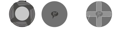 表側,裏側,装着用テープ